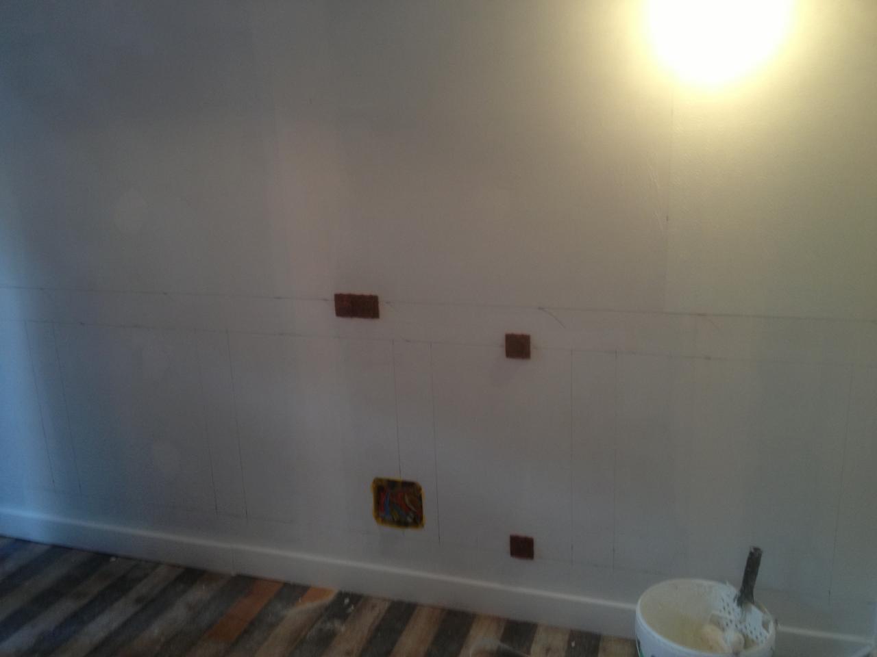 Préparation du mur CHAMBRE